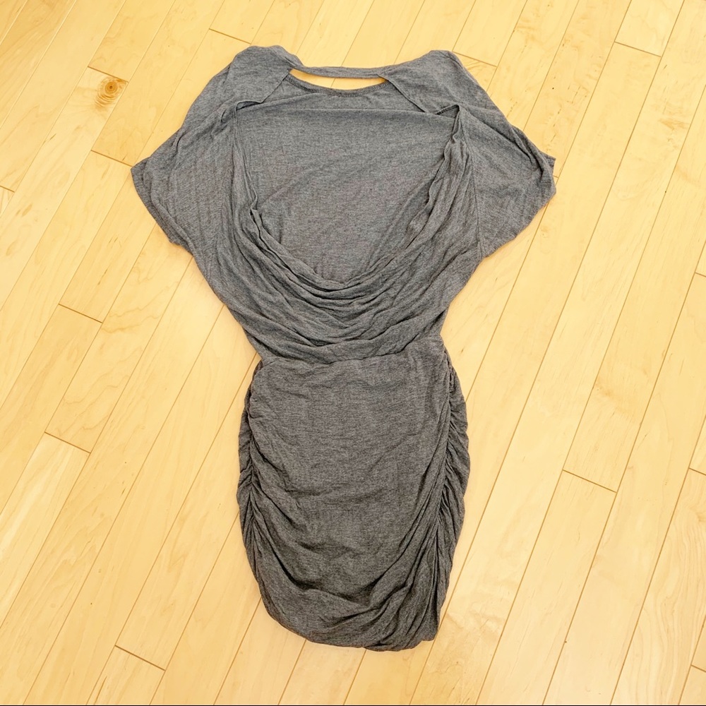 Lulu’s Chic Composure Dark Gray Backless Dress - image 5